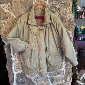 London Fog Khaki Bomber with detachable down liner